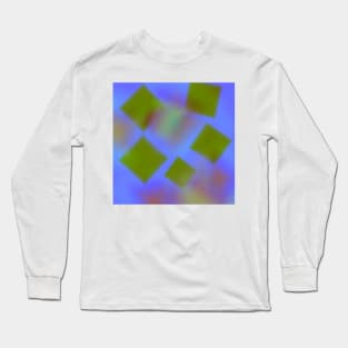 blue red yellow abstract texture Long Sleeve T-Shirt